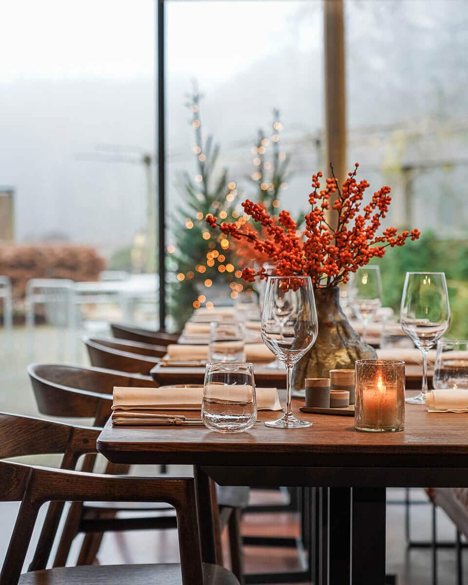 Culinair-landgoed-Parc-Broekhuizen-Leersum-Bistro-LOF-event-Kerst-gedekte-kersttafel